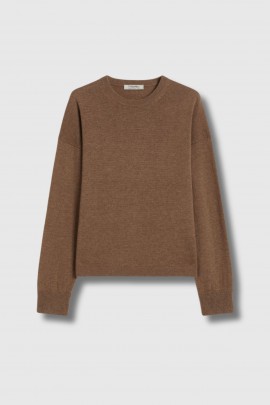 Pull Nebbie en laine & cachemire marron