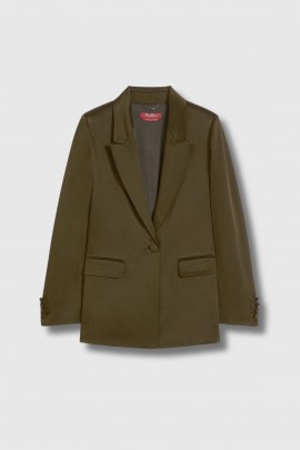 Khaki satin Albino blazer