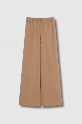 Pantalon Genero en soie camel