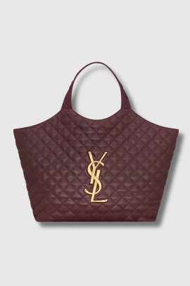 Cabernet red quilted leather Icare bag