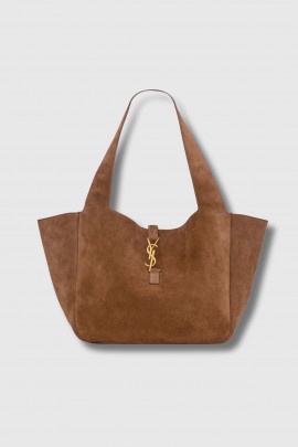 Cognac caramel suede Hobo bag