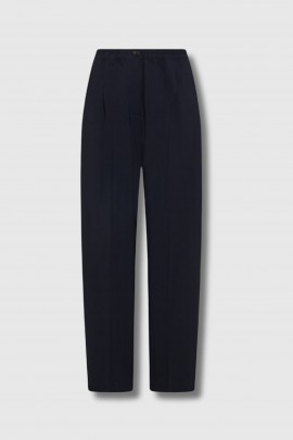 Pantalon élastiqué baggy bleu marine 