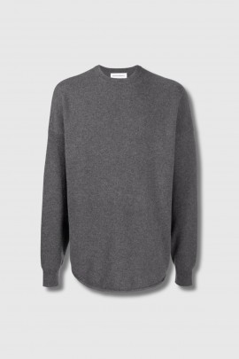 Pull Crew Hop en cachemire gris anthracite 