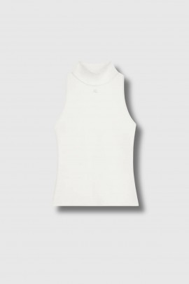 Top sans manches Heritage blanc 