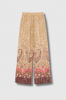 Multicoloured Pekin trousers