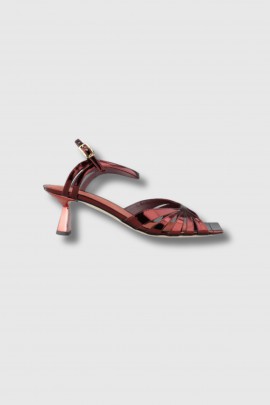 Gioia sandals in burgundy leather