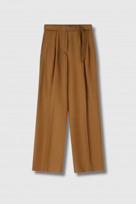 Peaches wide-leg trousers in camel
