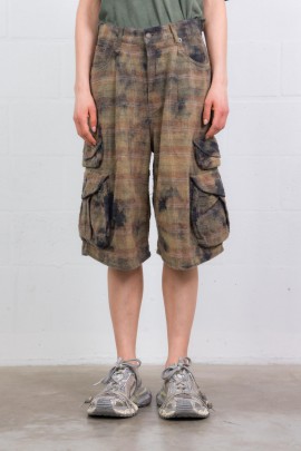 Faded cargo Bermuda shorts