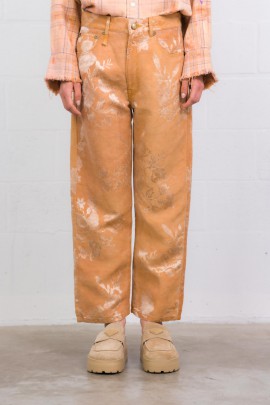 Orange floral X-Boyfriend jeans