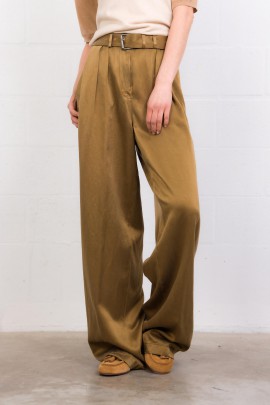 Peaches wide-leg trousers in camel