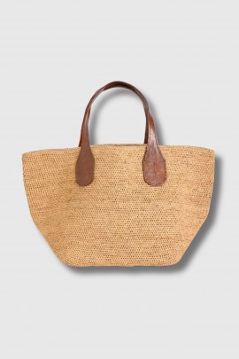 Sac Tokyo Tea en raphia naturel