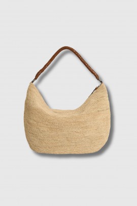 Sac Utopia Tea en raphia beige