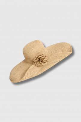 Chapeau Hera Tea en raphia beige
