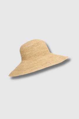 Chapeau Muse Tea en raphia beige