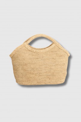 Sac Pure Tea en raphia beige 