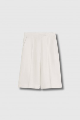 Bermuda en lin flax beige