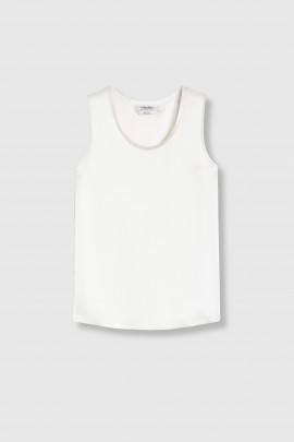 Débardeur satiné ecru