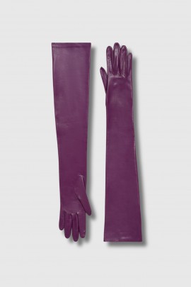 Long gants violet