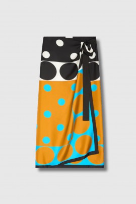 Jupe Scarfy Long imprimé multicouleurs 