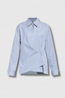 Chemise à lignes bleu/blanc 