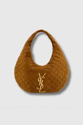 Sac Icare Hobo en daim cognac 