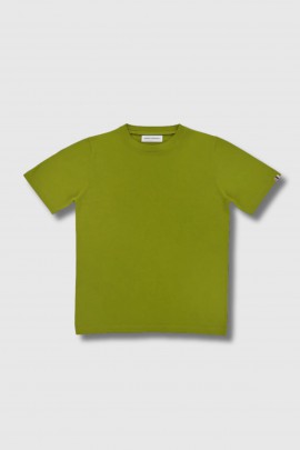 T-shirt James Grey en coton et cachemire vert