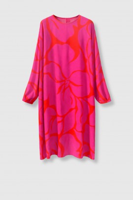 Dosta Fuchsia Floral Print Dress