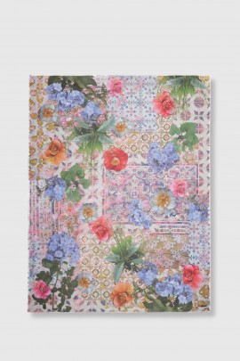 Foulard à fleurs multicouleurs 