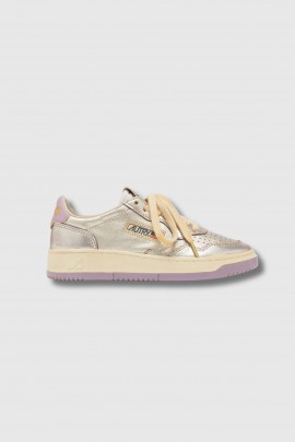 Super Vintage sneakers in lilac and platinum leather