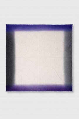 Green/mauve cashmere stole