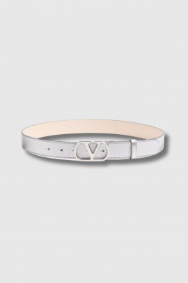 Silver Vlogo belt