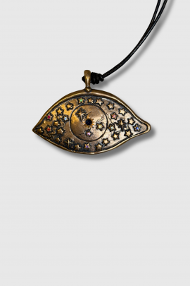 Grand pendentif ''Amazing Eye'' bronze
