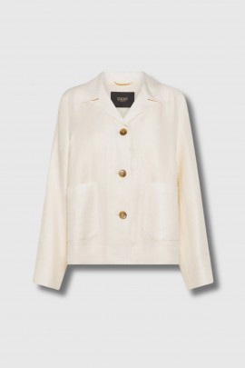 Veste en lin blanc 