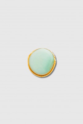 Amazonite Macaron Ring