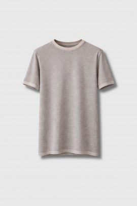 Beige cotton boyfriend T-shirt