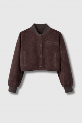 Brown suede jacket