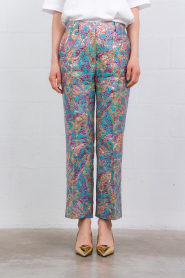 Paloma brocade printed trousers