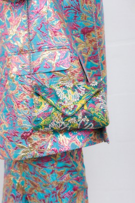 Multicolour jewelry clutch bag