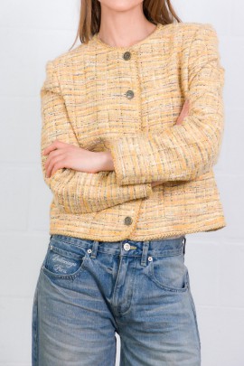 Yellow tweed jacket