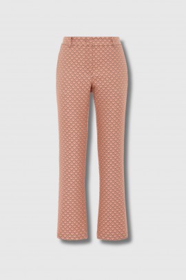 Pink jacquard pants