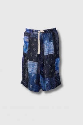 Jesse blue printed bermuda shorts