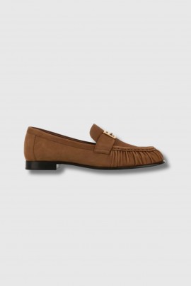 Mocassins en cuir marron 