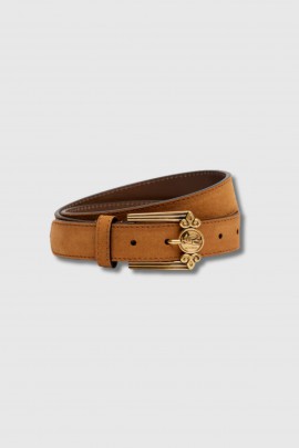 Ceinture Pegaso daim camel