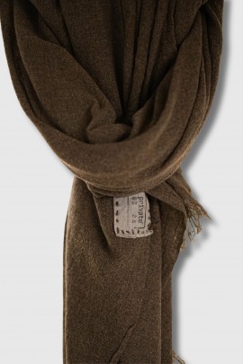 Echarpe en cachemire 710 taupe chiné 