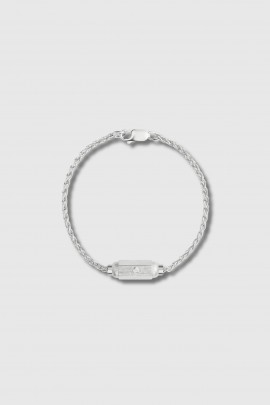 Bracelet Micro Coco locket en or blanc 