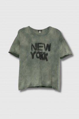 Green ‘New York’ T-shirt