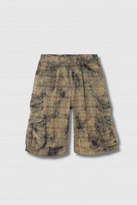 Faded cargo Bermuda shorts