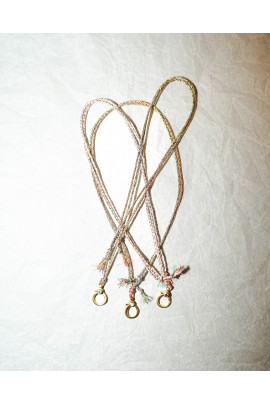 Collier cordon Ozi Clasp topaze rose
