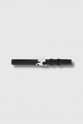 Ceinture AC en cuir noir 