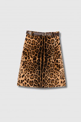 Falange leopard print skirt